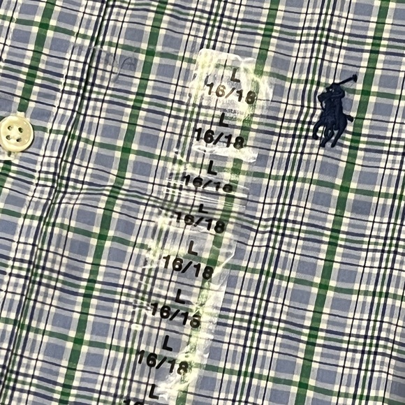 Polo Ralph Lauren Checkered New Boys Kids Youth Preppy Short Sleeve Shirt - Picture 3 of 5